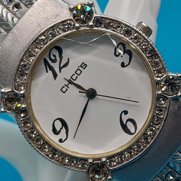 Chico’s Womens Bracelet Cuff Watch, Needs Battery, Japanese Movement - Picture 4 of 9